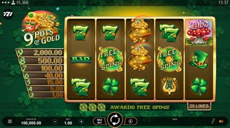 9 Pots of Gold with Free Play in Demo Mode at Slotozilla.